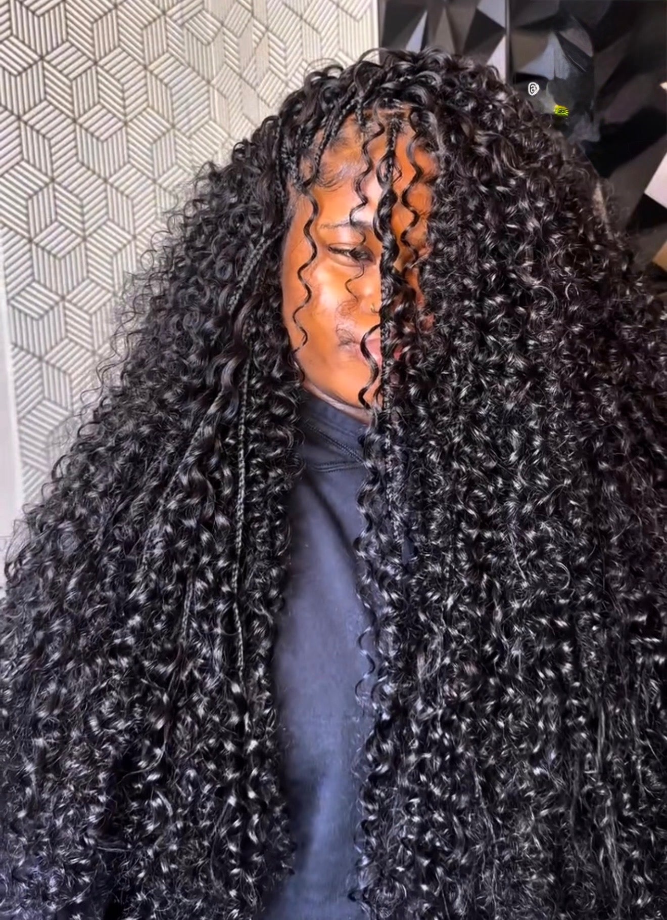 Deep Wave Bulk Human Hair For Braiding Natural Black